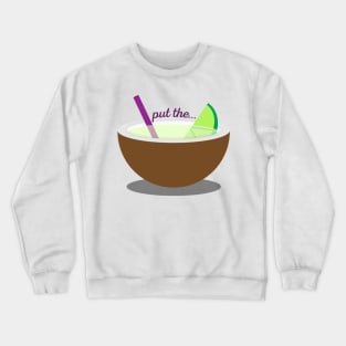 Lime and Coconut Crewneck Sweatshirt